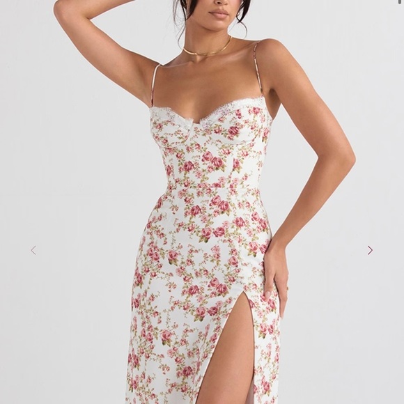 House of CB Dresses & Skirts - Floral Print Spaghetti Strap Dress